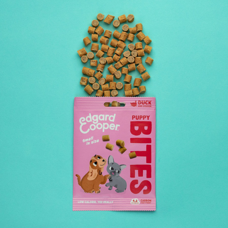 50 g Edgard & Cooper Bocaditos Mini Puppy de Pato y Pollo para perros, , large Imagen numero 2